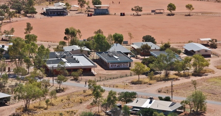 Ltyentye Apurte Catholic School as seen from the hill. (April 2016). Ltyentye Apurte Catholic School as seen from the hill. (April 2016).
